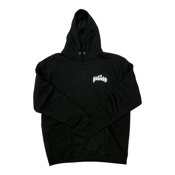 Public Disorder Hoodie Black Pullover Sweatshirt Men's Size XL - Picture 1 of 6